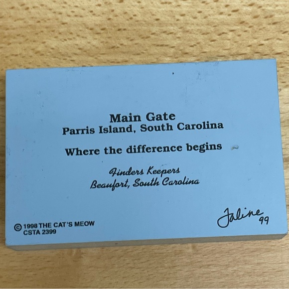 Cat’s Meow Parris Island Main Gate. Parris Island, South Carolina. USMC 1999 - Picture 2 of 2